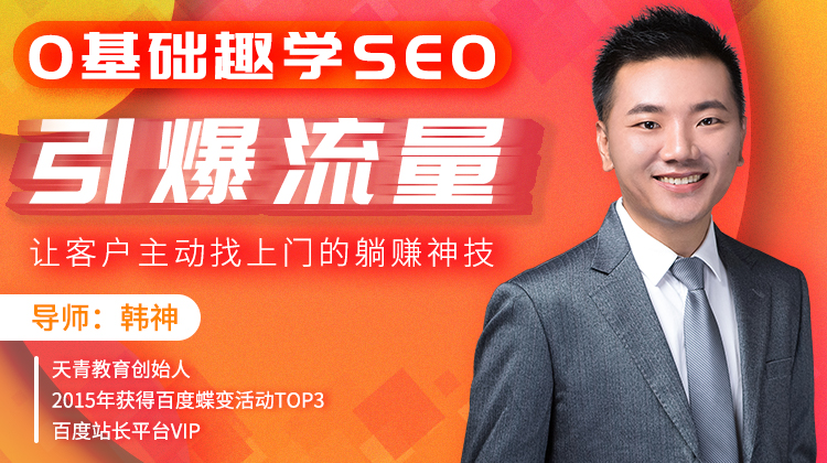 0基础趣学SEO,引爆流量,让客户主动找上门的躺赚神技