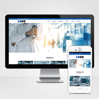 (自适应手机端)响应式外贸网站模板 