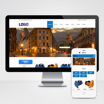 (PC+WAP)蓝色机械设备网站模板 