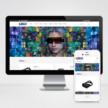 (自适应手机端)VR设备网站模板 