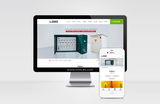 (自适应手机端)响应式电缆开关电力设备网站模板下载